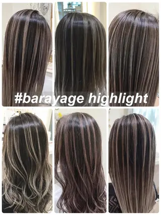 セミロング カラー 山崎俊輔/髪質改善 /バレイヤージュのヘアスタイル