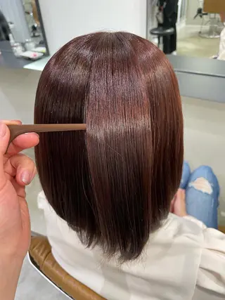 カラー ami/大阪/暖色 /レイヤーカットのヘアスタイル