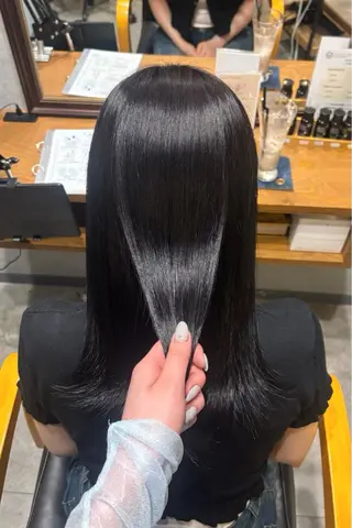 セミロング hair salon bee所属・【bee】 韓国ヘア∕mihoのヘアスタイル