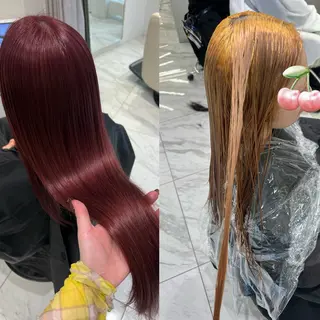 ロング カラー LiSA/レイヤー /ブリーチカラー特化のヘアスタイル