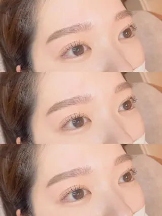 ミディアム カラー パーマ ヘアアレンジ メンズ キッズ ネイル マツエク・マツパ アイブロウ Cupidトップ アイリスト石川のマツエク・マツパデザイン