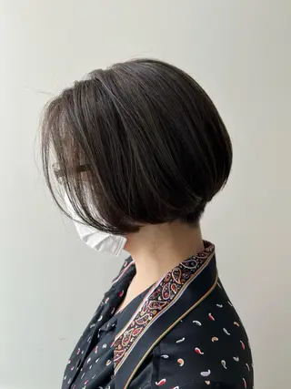 ショート 縮毛矯正/酸性 おかにわみりのヘアスタイル