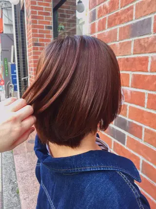 ショート カラー 髪質改善/痛ませ ないカラー/西村航大のヘアスタイル