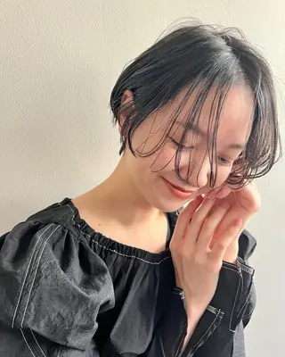 ショート カラー パーマ ヘアアレンジ メンズ キッズ ネイル マツエク・マツパ アイブロウ SALOWIN梅田茶屋町店所属・ウルフレイヤーカット /チヒロのヘアスタイル