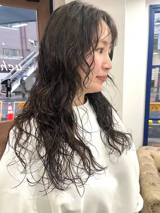 ロング パーマ ニュアンスヘア☆樋口 希世☆のヘアスタイル