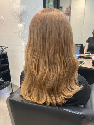 ミディアム カラー ✨最安値✨エクステ カラー🌼つきな🌼のヘアスタイル