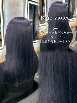 ロング カラー ダメージレスカラー 🩵HIYO🩵のヘアスタイル