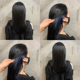 セミロング もにか🌞原宿/渋谷 🌝ブリーチカラーのヘアスタイル