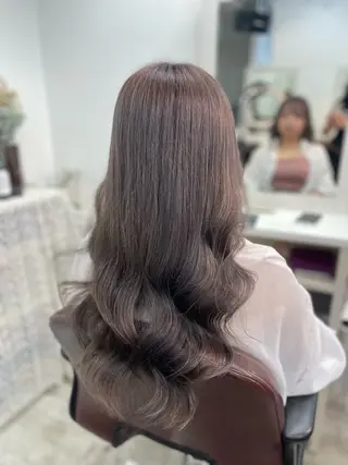ロング カラー 韓国ヘア🤍髪質改善 🇰🇷AKANEのヘアスタイル