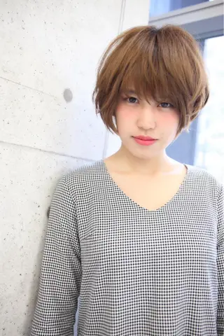 ショート カラー パーマ 可愛いを作る神 ナオヒロのヘアスタイル