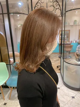 ミディアム カラー レイヤー/韓国ヘア 縮毛矯正🫧鈴木颯のヘアスタイル