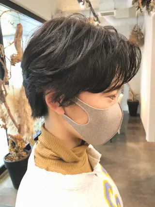 ショート パーマ 千葉 郁也のヘアスタイル