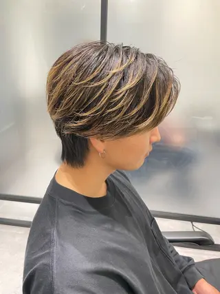 ショート カラー メンズ メンズ特化 パーマ/オザワのヘアスタイル