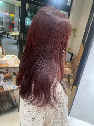 カラー soleil by ailes所属・Yunoka/切りっ ぱなし/顔まわりのヘアスタイル