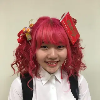 セミロング カラー ヘアアレンジ 【Sweep】おじま のぞみのヘアスタイル