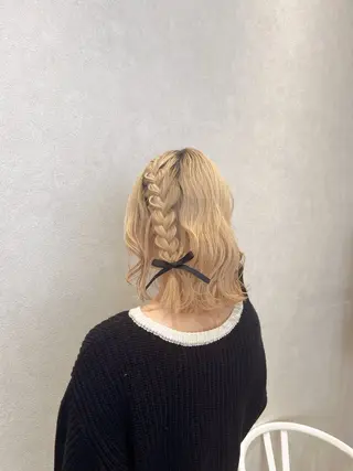 ヘアアレンジ 福島 果音のヘアスタイル