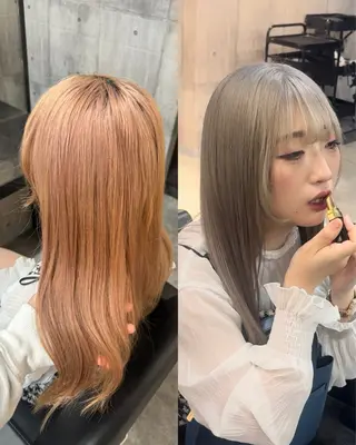 ロング カラー 心斎橋ハイトーン特化 midori🍀のヘアスタイル