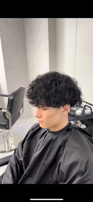 パーマ メンズ 齊藤 大地のヘアスタイル