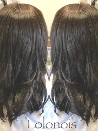 セミロング カラー 【天満1艶髪】潤艶/ 髪質改善🌹釣本竜哉のヘアスタイル