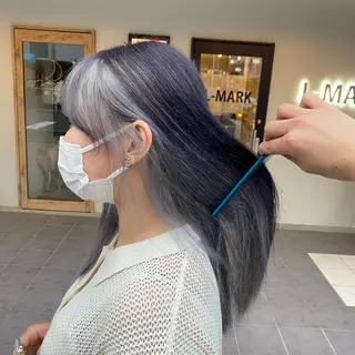 セミロング sunc所属・梅田l大人韓国ヘア レイヤー×艶カラーのヘアスタイル