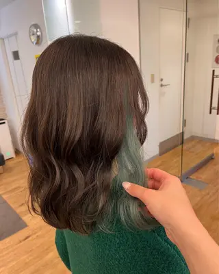 セミロング un.le.pont ルカ 🎨のヘアスタイル