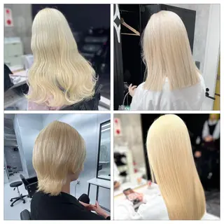 カラー 栄/デザイン/ ブリーチ/琉輝のヘアスタイル