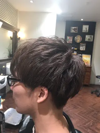 ショート メンズ アザマ　ヤスカツ _rosso 川口のヘアスタイル