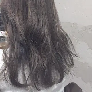 ミディアム セミロング ロング カラー LoRE hair 四条河原町　西尾友里のヘアスタイル