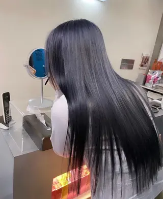 ロング カラー 無料カット/ハイ トーンカラー/きらのヘアスタイル