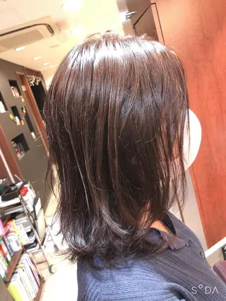 ミディアム カラー こすげひろと カラー講師のヘアスタイル