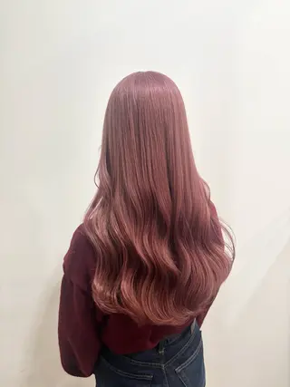 ロング カラー たなか もえなのヘアスタイル