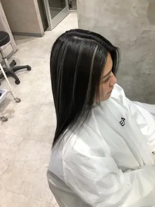 セミロング カラー 矢島颯哉/ハイトーン ブリーチカラー💎のヘアスタイル