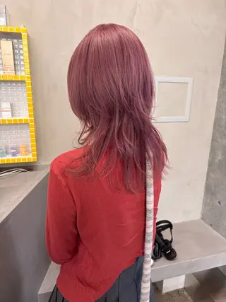 セミロング カラー yuuna/ ハッシュカット🎀のヘアスタイル