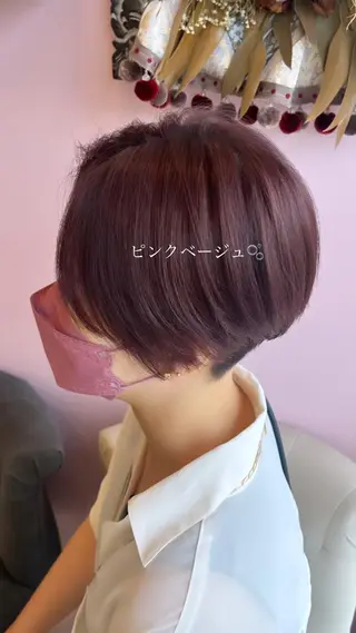 ショート カラー ミシェル /韓国ヘア🕊️のヘアスタイル