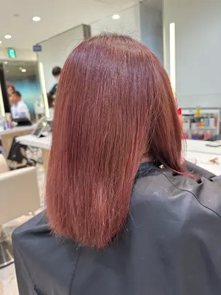 セミロング カラー 波巻パーマ/毛流れ パーマ☘️りゅうせいのヘアスタイル