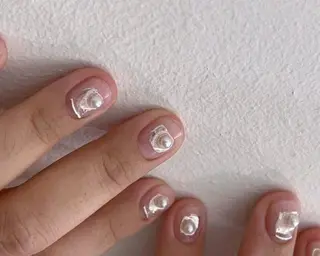 ネイル na🎀🎀na ちゅるちゅるのネイルデザイン