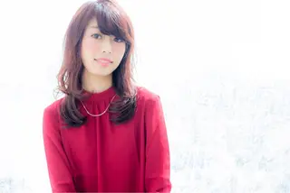 ミディアム セミロング ロング カラー Re:ta Hair 飯田淳平のヘアスタイル