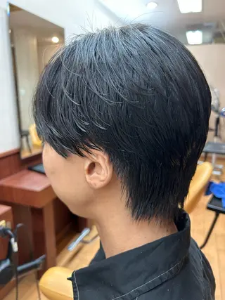 ショート メンズ ルキ🌈ブリーチカラ ー&メンズパーマ🦄のヘアスタイル