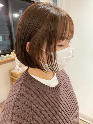 ショート カラー 🩰オリーブ/ ベージュ松本咲花🩰のヘアスタイル