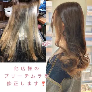 ロング カラー 下妻 カラーエクステ難波のヘアスタイル