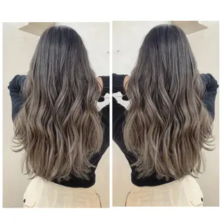 ロング カラー 京都大人女性ショート 徒歩1分/秋山のヘアスタイル