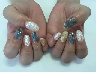 ネイル 💎🐰 saki. m 🐰💎のネイルデザイン