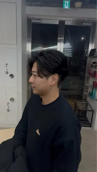 ショート パーマ fifth天神メンズ パーマ/虎太郎のヘアスタイル