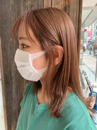 カラー 平野 優奈のヘアスタイル