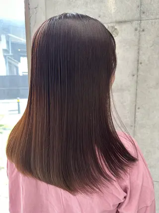 セミロング カラー 女性に人気♪ はやしほのかのヘアスタイル