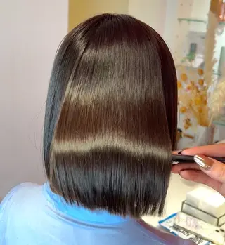 ショート 莉乃/縮毛矯正/髪質 改善/艶カラーのヘアスタイル