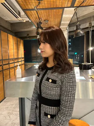 ミディアム カラー keen 立川のヘアスタイル