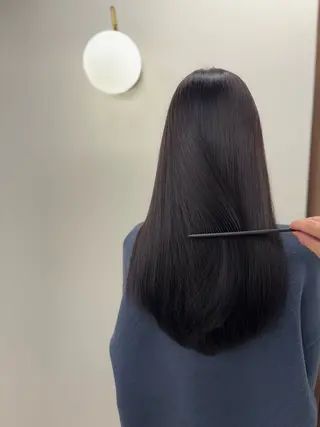 セミロング カラー ヘアアレンジ ®️レイヤー/透明感 カラー/星野六三四のヘアスタイル