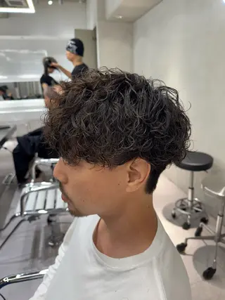 パーマ メンズ ブリーチ/パーマ特化 片平和寿のヘアスタイル