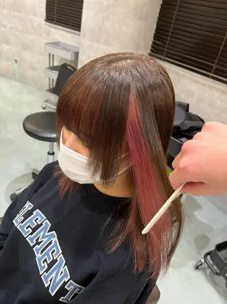 ミディアム カラー ケアブリーチ🌟 ♢WATARU♢のヘアスタイル